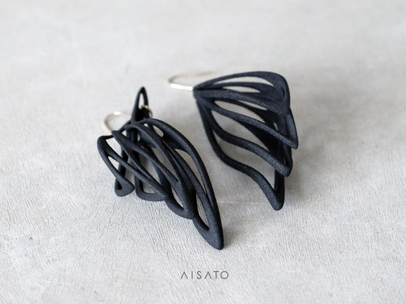 Malina Earrings Black 第6張的照片