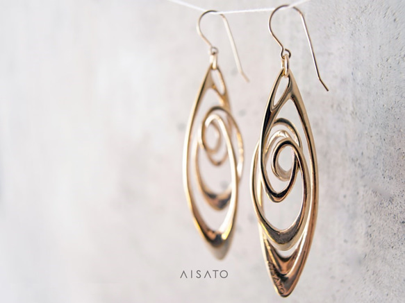 Loop Loop Loop Earring Yellowgold ループループループピアス イエローゴールド 2枚目の画像