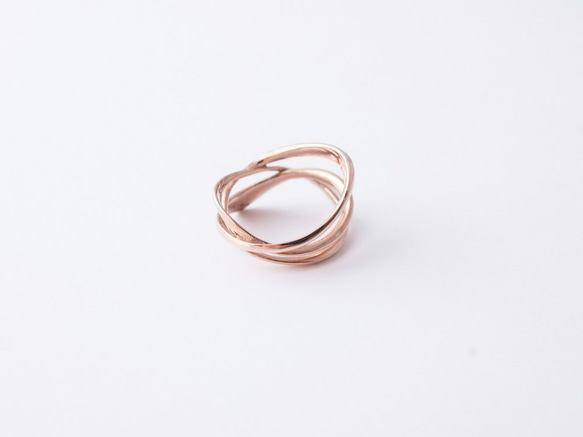 Milkyway Ring pinkgold ミルキーウエイリング　ピンクゴールド　18号 4枚目の画像