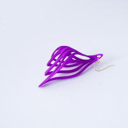 Malina Earrings Purple 第2張的照片