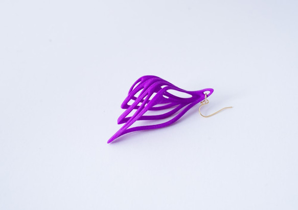 Malina Earrings Purple 第2張的照片