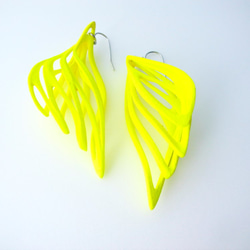 Malina Earrings NeonYellow マリーナピアス　蛍光イエロー 2枚目の画像