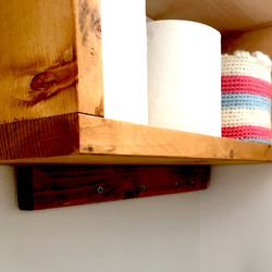 木製 トイレカウンター キャビネット　ラック 5枚目の画像