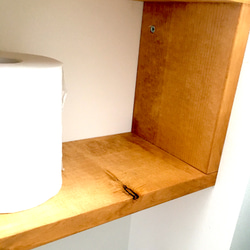 木製 トイレカウンター キャビネット　ラック 6枚目の画像