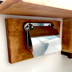 木製 トイレカウンター キャビネット　ラック 8枚目の画像