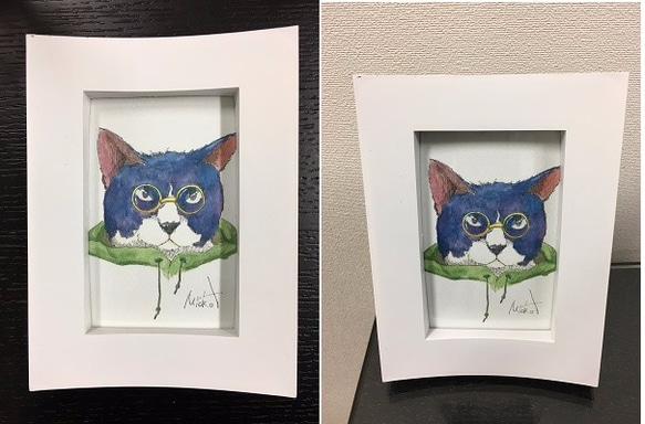 大谷皇月ねこアート コレクション 「C」 額装 印刷 送料無料 絵画 T