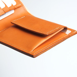 二つ折り財布（サクラ） 牛革 メンズ レディース 桜 8枚目の画像