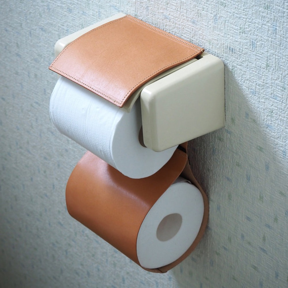 トイレットペーパーホルダー カバー(ビスケット ベージュ) 牛革 トイレットペーパーホルダー カバー(ビスケット ベージュ) 牛革