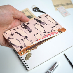 スリム フラグメントケース（ペンギン）カード コイン パス ケース ミニ財布 3枚目の画像