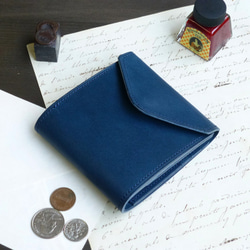 ENVELOPE 二つ折り財布（リバー ブルー）ILL-1155 1枚目の画像