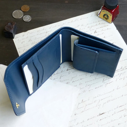 ENVELOPE 二つ折り財布（リバー ブルー）ILL-1155 2枚目の画像