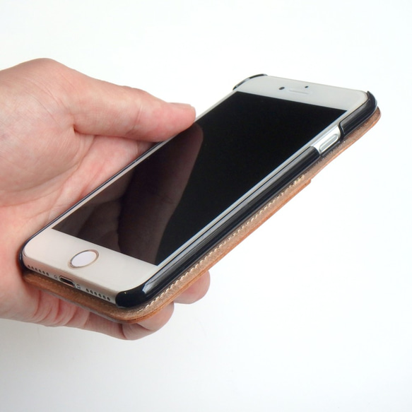 iPhone7/8 アイフォン ポケットカバー （グレイッシュ ジニア）牛革  ILL-1183 4枚目の画像
