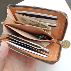 Ｌ字ファスナー 財布（KIHIKIHI ツノダシ） 本革 小さい コンパクト レディース メンズ LL-1157 5枚目の画像