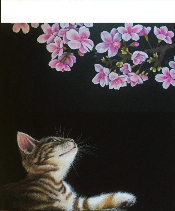 「春・桜・猫」iPhone7手帳型スマホケース 3枚目の画像