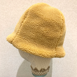 リバーシブルボア帽<BL> 4枚目の画像