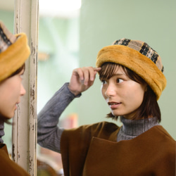 ムートントーク帽<YE> ベレー帽・ハンチング luludechapeau 通販