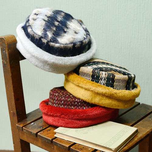 ムートントーク帽<YE> ベレー帽・ハンチング luludechapeau 通販