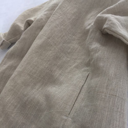 麻綿ロングコート  95〜100サイズ 3枚目の画像