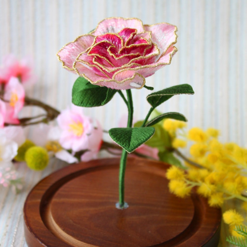 立体刺繍花『Roses-Spring Rose-』/春の薔薇 立体・オブジェ 立体刺繍花『Roses-Spring Rose-』/春の薔薇 立体・オブジェ