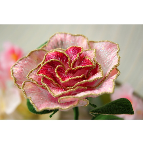 立体刺繍花『Roses-Spring Rose-』/春の薔薇 立体・オブジェ 立体刺繍花『Roses-Spring Rose-』/春の薔薇 立体・オブジェ