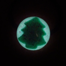シンプルツリーヘアゴム　蓄光 4枚目の画像