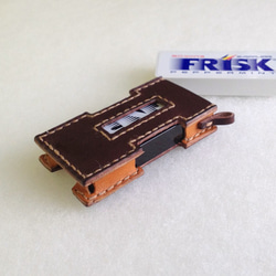 フリスクの専用レザーケース（ダークブラウン） 3枚目の画像