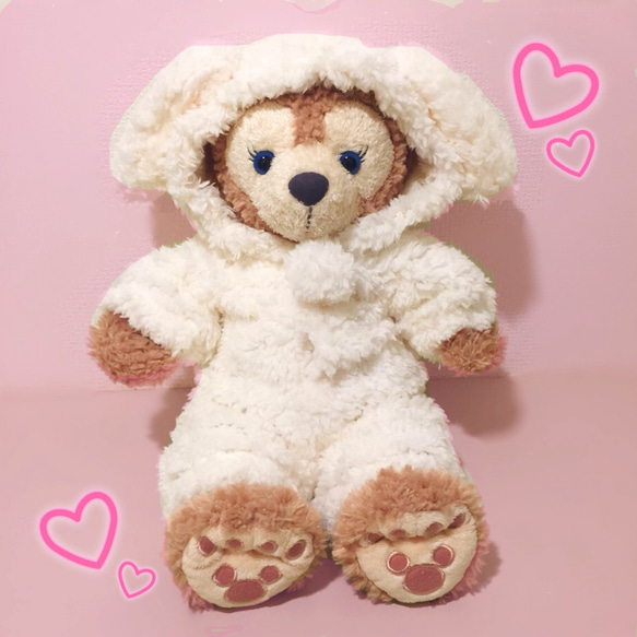 シェリーメイ 白たれ耳ロップイヤー ふわもこうさちゃん着ぐるみ