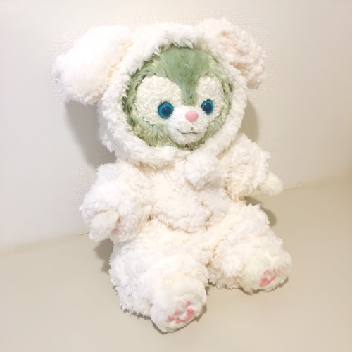 ジェラトーニ 白たれ耳うさちゃん着ぐるみ 洋服コスチューム