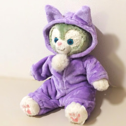 ジェラトーニ 紫こねこちゃん着ぐるみ 洋服コスチューム ダッフィー シェリーメイ 2枚目の画像