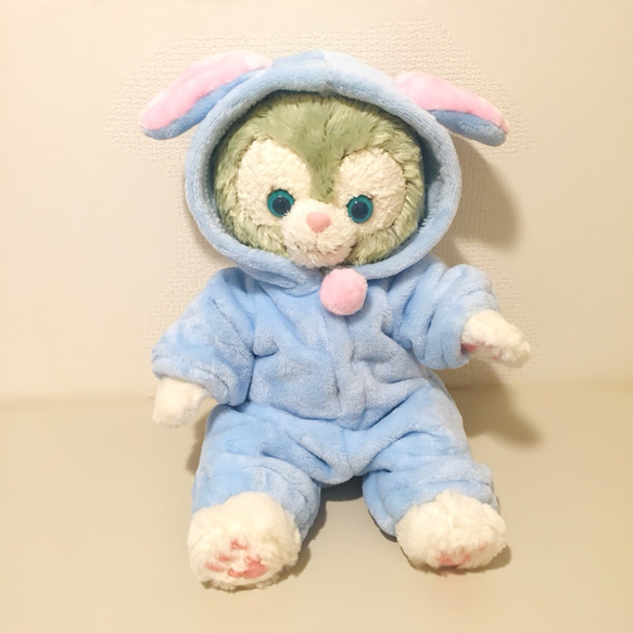 完売 ジェラトーニ 水色たれ耳うさぎちゃんふわもこ着ぐるみ