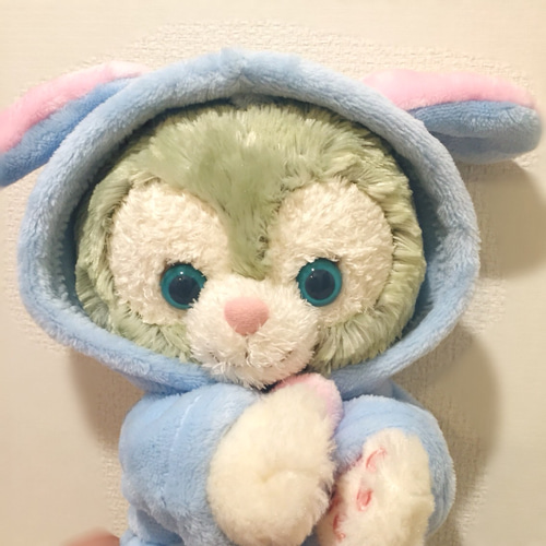 完売 ジェラトーニ 水色たれ耳うさぎちゃんふわもこ着ぐるみ