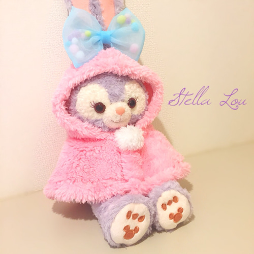 ステラルー♡ふわもこメルヘンポンチョ&リボンセット♡ ぬいぐるみ め