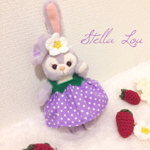 ステラルー いちご ぬいぐるみバッジ ハートフェルトストロベリー