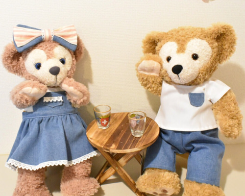 ダッフィー - ダッフィー＆シェリーメイぬいぐるみ3点セットʕ•ᴥ•ʔ手づくりお洋服付き♡ 0_99509645499132ebc3cf1eb621a5