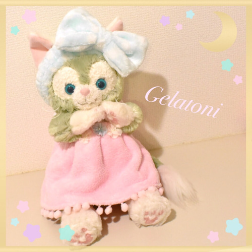 Disney　おやすみダッフィー　シェリーメイ　ジェラトーニぬいぐるみ　セット ジェラトーニ♡おやすみナイティーセット♡ ぬいぐるみ めーめー