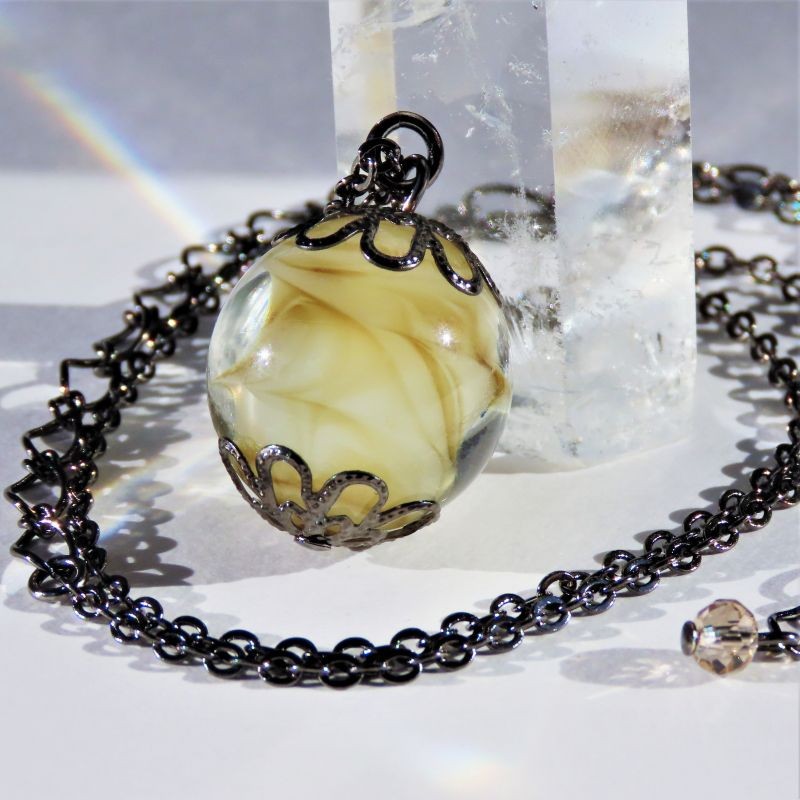 ネックレス・ペンダント Bubble Pendant (Gold) ネックレス ロング ペンダント クリスタルガラス ラウンド 丸