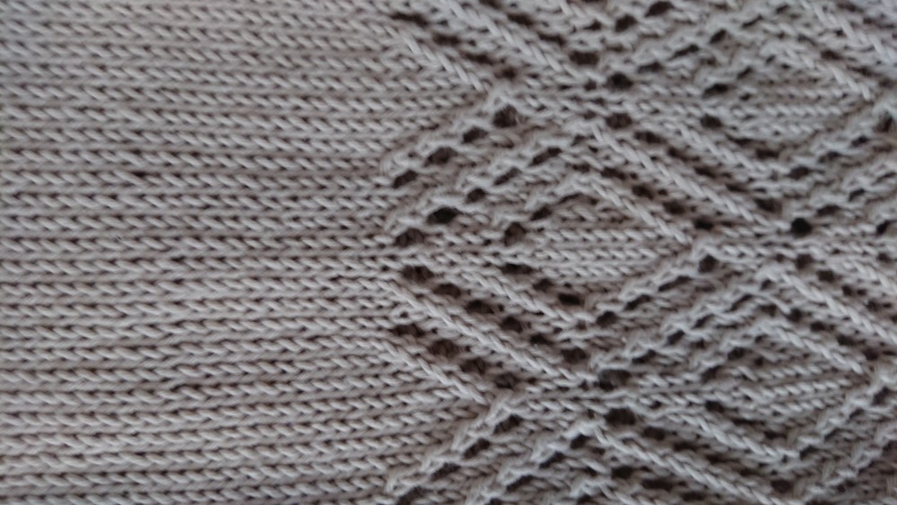 ＊手編み＊ベージュのコットンストール