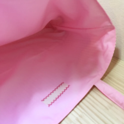 《miyuko様オーダー品》花柄×ピンクストライプ♡リボンレッスンバッグ【入園・入学】 2枚目の画像