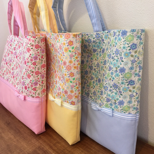 ゆーみん様オーダー品》花柄×ふんわりシリーズ♡ボーダーリボン