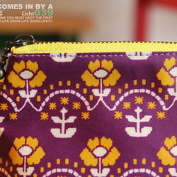 ペンケース（マチ付・ラミネート・フラワー） 4枚目の画像