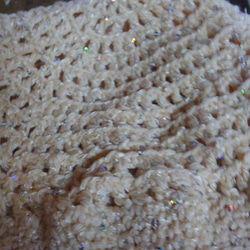キラキラ　スパンコールの糸帽子 3枚目の画像