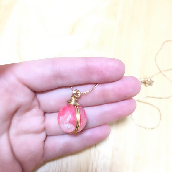 【再販】Flower pendant 紫陽花 4枚目の画像