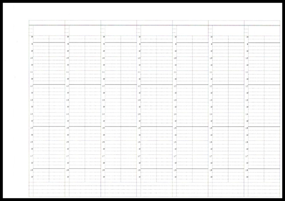 15min Planner <Weekly> 10.5H/A4（15分単位の週間計画表） 1枚目の画像