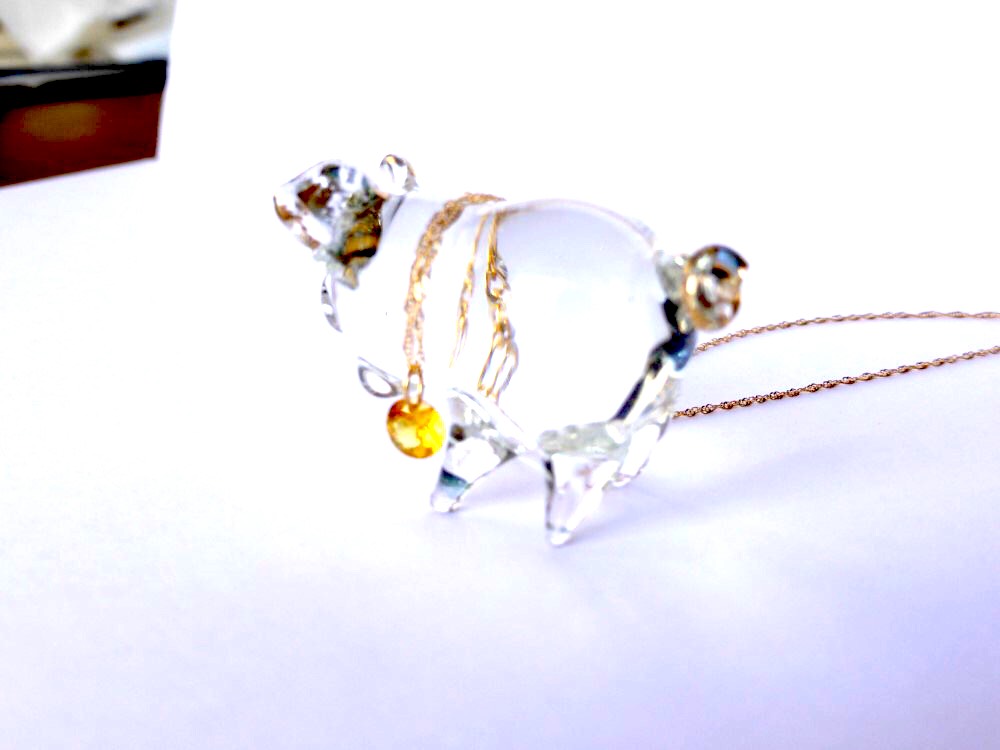 K18　イエローカラーサファイアネックレス