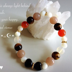 No.13恋するミルキーcolor♥︎パワーストーンブレスレット