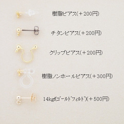 Vintage Round Swarovski×タッセルロングピアス 5枚目の画像