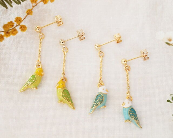 セキセイインコピアス ネックストラップ honeycomb 通販 8990853