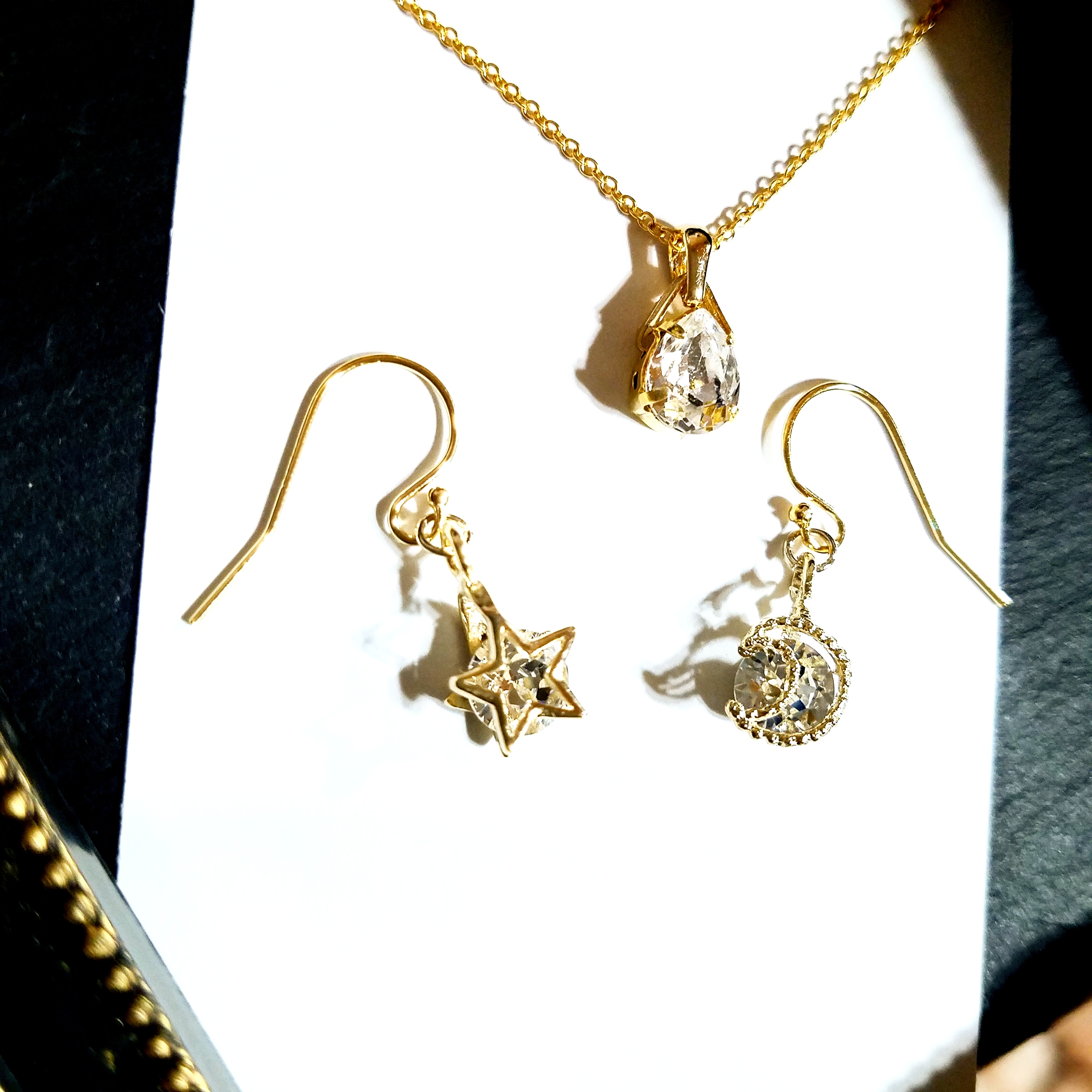 K14gf×SWAROVSKIネックレス&ピアスset