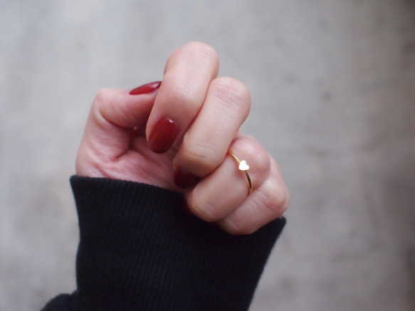 送料無料【14kgf】愛ハートリング／プレーン（9・12・14・16号） 5枚目の画像