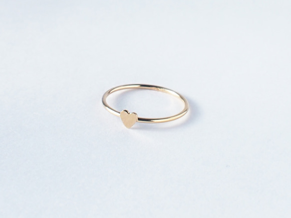 送料無料【14kgf】愛ハートリング／プレーン（9・12・14・16号） 2枚目の画像